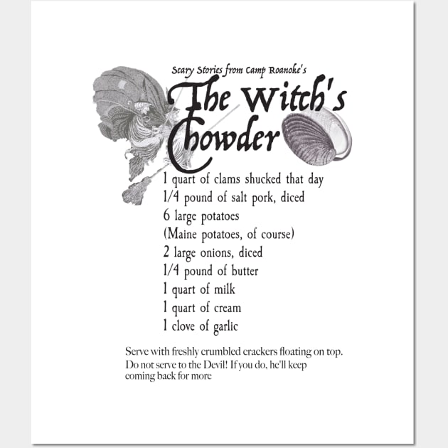 The Witch's Chowder Recipe Wall Art by Scary Stories from Camp Roanoke